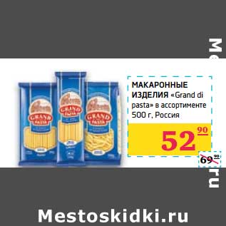 Акция - Макаронные изделия "Grand di pasta"