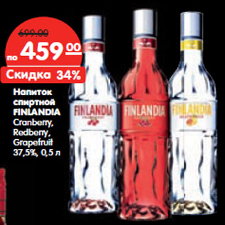 Акция - Напиток спиртной FINLANDIA
