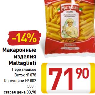 Акция - Макаронные изделия Maltagliati