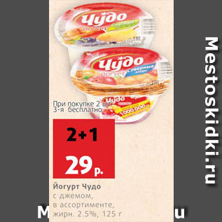 Акция - Йогурт Чудо