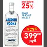 Магазин:Перекрёсток,Скидка:Водка ABSOLUT