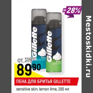 Акция - Пена для бритья Gillette