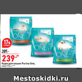 Акция - Корм для кошек Purina One