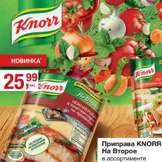 Акция - Приправа Knorr на второе