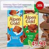Монетка Акции - Шоколад Alpen Gold 