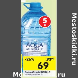 Акция - Вода Aqua Minerale