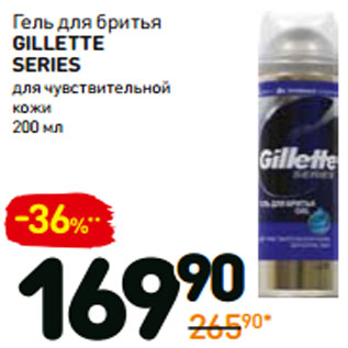 Акция - Гель для бритья gillette series