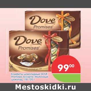 Акция - Конфеты шоколадные DOVE Promises