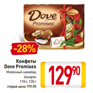 Акция - Конфеты Dove Promises