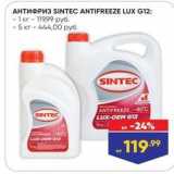 Лента Акции - Антифриз SINTEC ANTIFREEZE LUX 