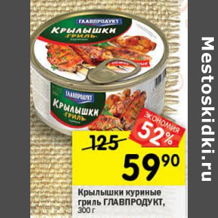 Акция - Крылышки куриные гриль Гдавпродукт