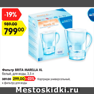 Акция - Картридж Brita Marella