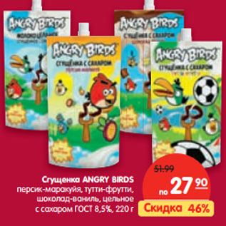 Акция - Сгущенка ANGRY BIRDS