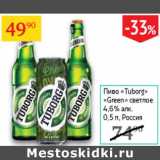 Седьмой континент Акции - Пиво Tuborg green 4.6%