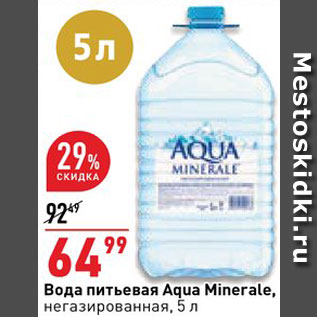 Акция - Вода Aqua Minerale