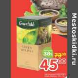 Магазин:Перекрёсток,Скидка:Чай зеленый Greenfield Green Melissa