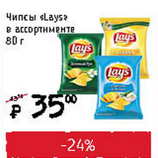 Акция - Чипсы Lays