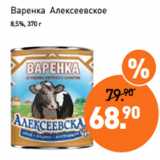 Мираторг Акции - Варенка Алексеевское
8,5%, 370 г