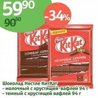 Акция - Шоколад Нестле КитКат