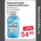 Магазин:Selgros,Скидка:Вода питьевая «Черноголовская»