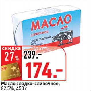 Акция - Масло сладко-сливочное, 82,5%