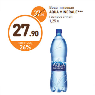 Акция - Вода питьевая Aqua Minerale