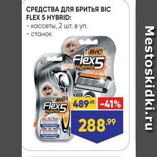 Акция - СРЕДСТВА ДЛЯ БРИТЬЯ ВIС FLEX