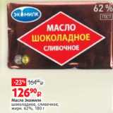 Виктория Акции - Масло Экомилк
шоколадное, сливочное,
жирн. 62%, 180 г