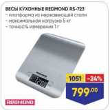 Лента Акции - ВЕСЫ КУХОННЫE REDMOND RS-723