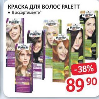 Акция - KPACKA для волос PALETT