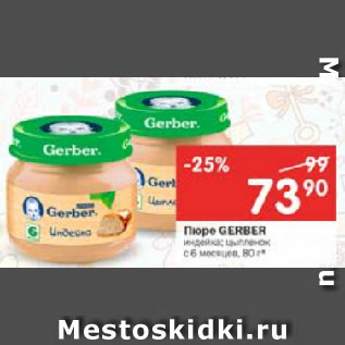 Акция - Пюре Gerber