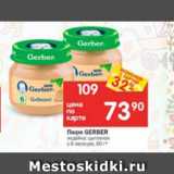 Магазин:Перекрёсток,Скидка:Пюре Gerber