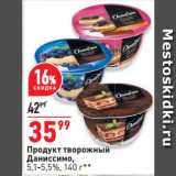 Окей супермаркет Акции - Продукт творожный
Даниссимо,
5,1-5,5%