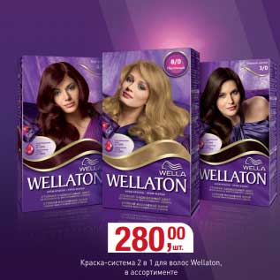 Акция - Краска-система 2в1 для волос Wellaflex