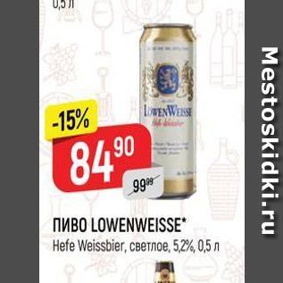 Акция - Пиво LOWENWEISSE