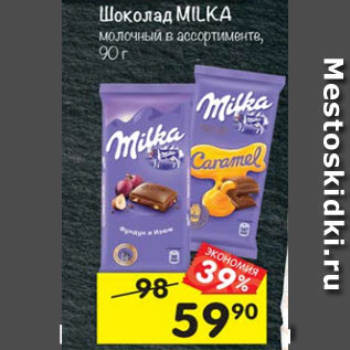 Акция - Шоколад Milka