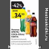 Магазин:Карусель,Скидка:Напиток Sprite/Coca-cola/ Fanta