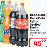 Магазин:Ситистор,Скидка:Coca-cola/Coca-cola light/Sprite Fanta напиток газированный