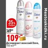 Магазин:Окей супермаркет,Скидка:Дезодорант женский Dove 