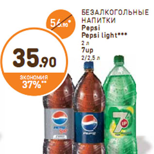 Акция - БЕЗАЛКОГОЛЬНЫЕ НАПИТКИ Pepsi Pepsi light