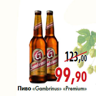 Акция - Пиво «Gambrinus» «Premium»