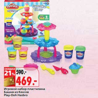 Акция - Игровой набор пластилина Башня из Кексов Play-Doh Hasbro