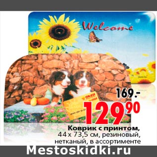 Акция - Коврик с принтом