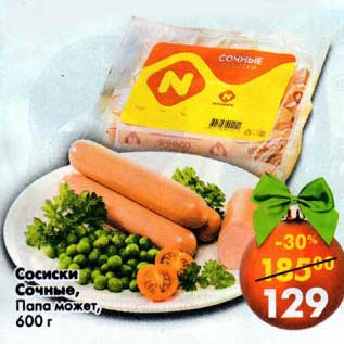 Акция - Сосиски Сочные, Папа может