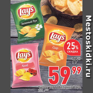 Акция - Чипсы Lays