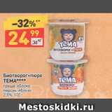 Дикси Акции - Биотворог+пюре ТЕМА 2,5%