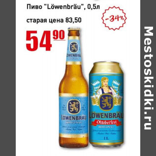 Акция - Пиво Lowenbrau