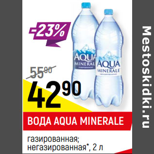 Акция - Вода Aqua Minerale