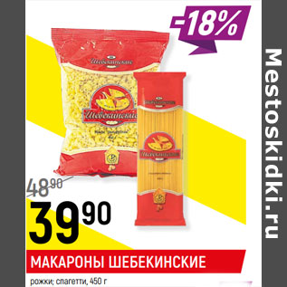 Акция - Макароны Шебекинские