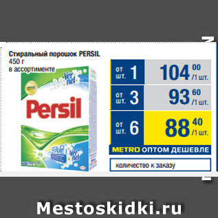 Акция - Стиральный порошок PERSIL